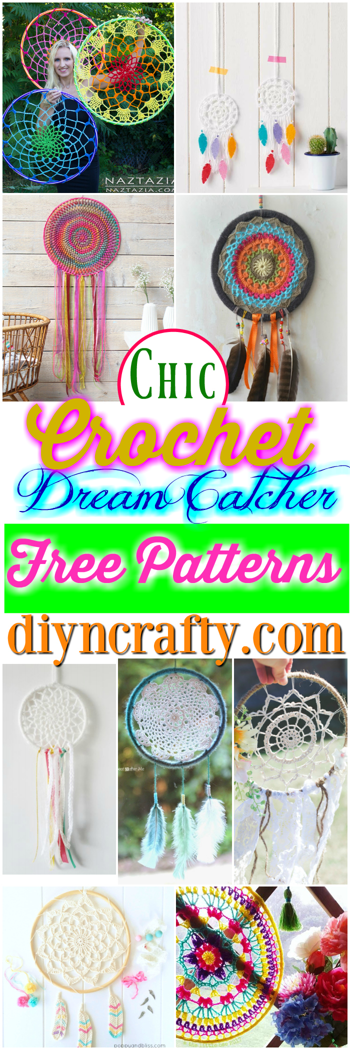 Chic Crochet Dream Catcher - Free Crochet Patterns • DIY &amp; Crafts