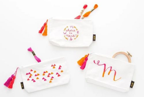 3 Ways To DIY Embroider Your Travel Pouch