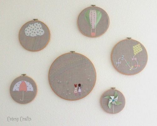 DIY Embroidery Hoop Art