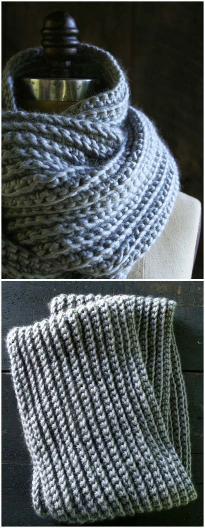 Crocheted Rib Cowl