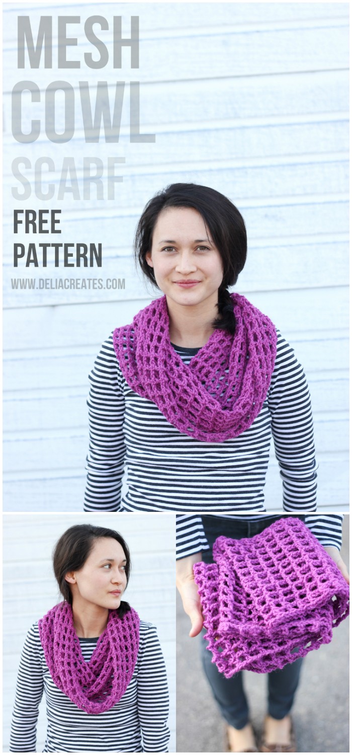 Mesh Cowl Scarf