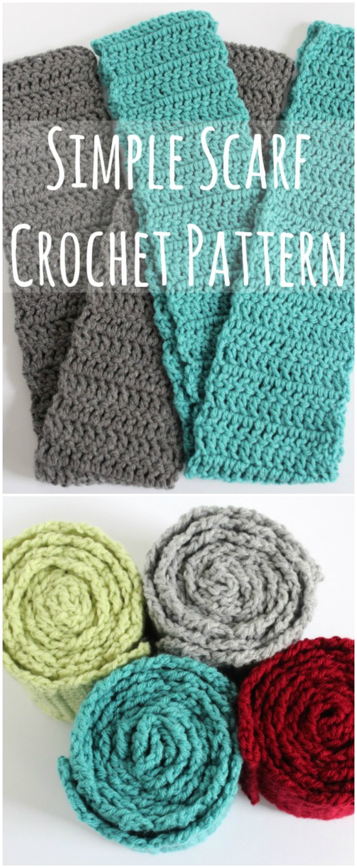 Simple Scarf Crochet Pattern tutorial