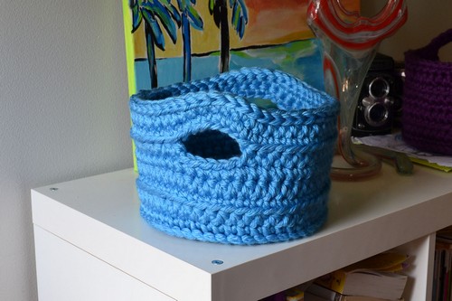 Chunky Crocheted Basket Two