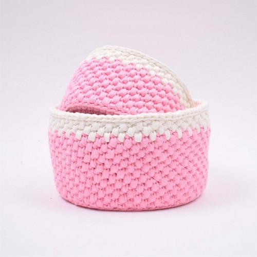 Crochet Babyroom Storage Basket Classic