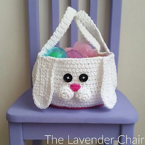 Crochet Chubby Bunny Easter Basket