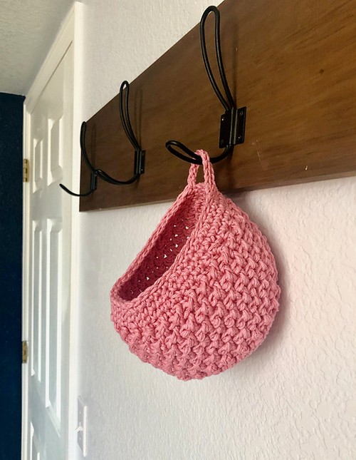Crochet Hanging Nest Basket