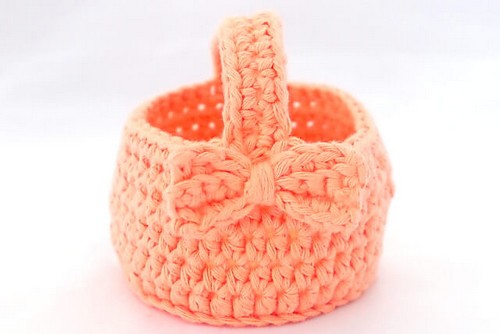 Crochet Mini Easter Egg Basket