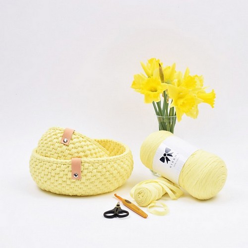 Ribbon Easter Bread Basket