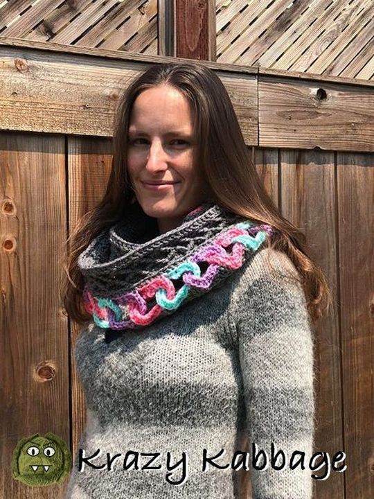 Diamonds Crochet Infinity Scarf
