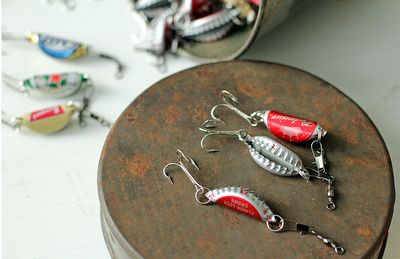 Handmade Bottle Cap Fishing Lures Idea