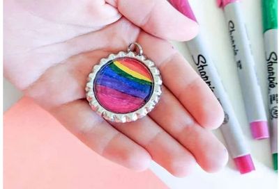 Make Bottle Cap Keychains Craft