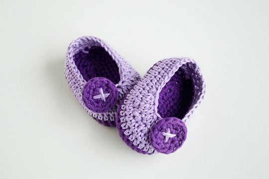 Crochet Baby Butterfly Shoes