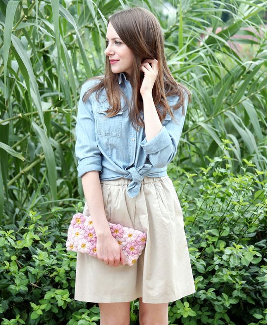 Crochet Flower Power Clutch