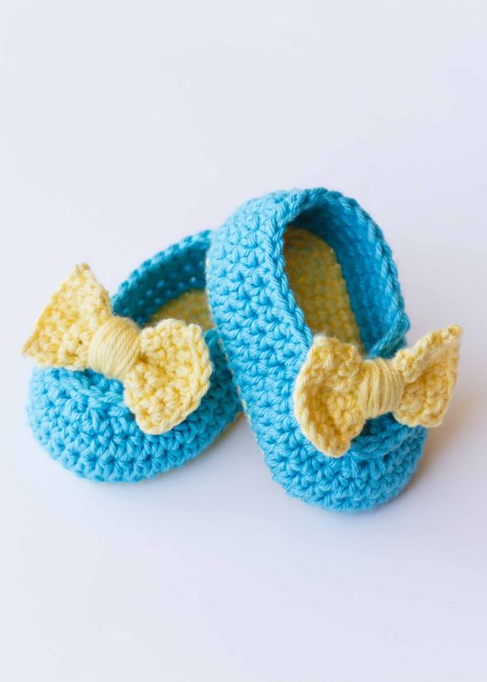 Crochet Lemon Drop Booties