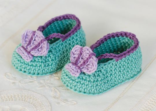 Crochet Mermaid Baby Booties