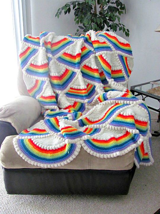 Crochet Rainbow Afghan