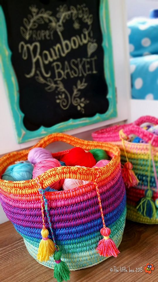 Crochet Ropey Rainbows