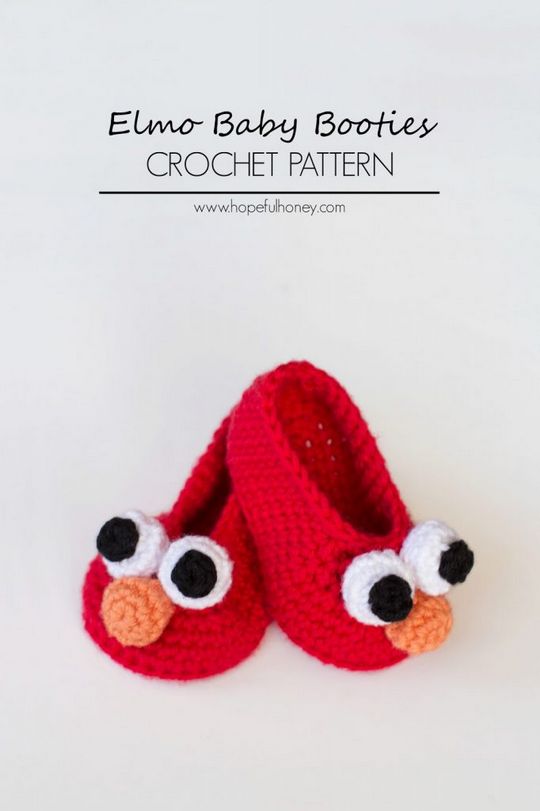 Super Cute Crochet Mouse Baby Booties