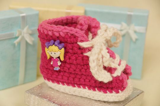 Super Soft Crochet Baby Sneakers