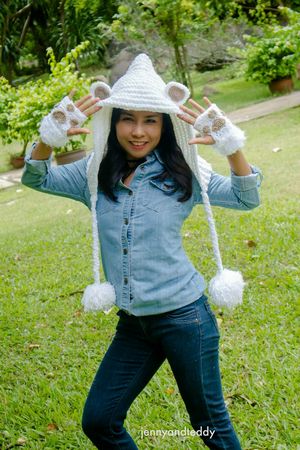 Crochet Teddy Bear Hoodie Hat Pattern