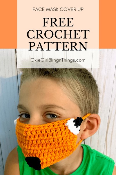 Fox Face Mask Cover Up &ndash; Free Crochet Pattern