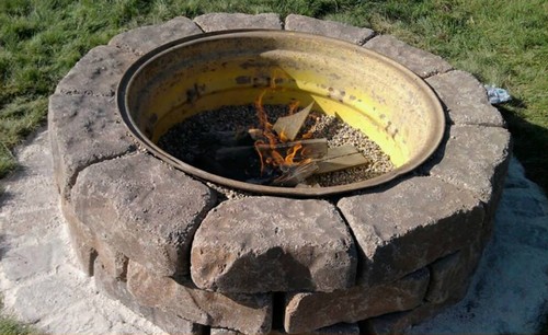 The Tractor Wheel Fire Pit