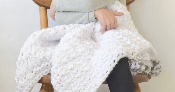 “the loft” pom baby blanket