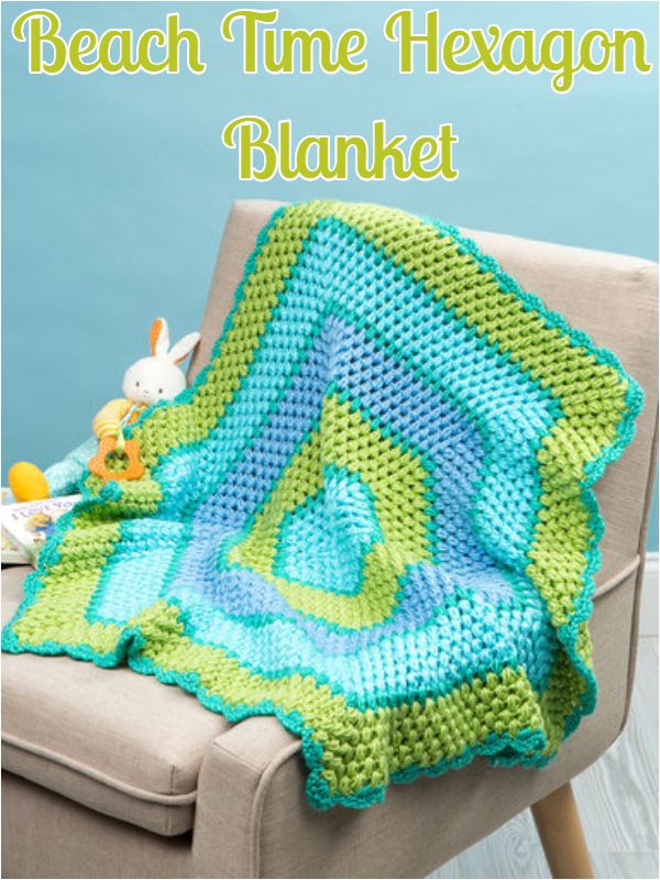Beach Time Hexagon Blanket