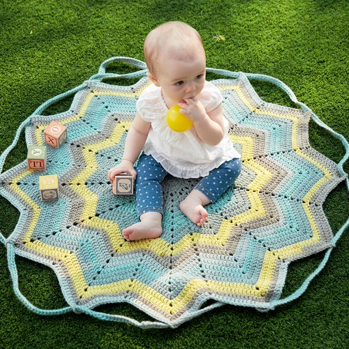 Crochet Convertible Blanket Bag