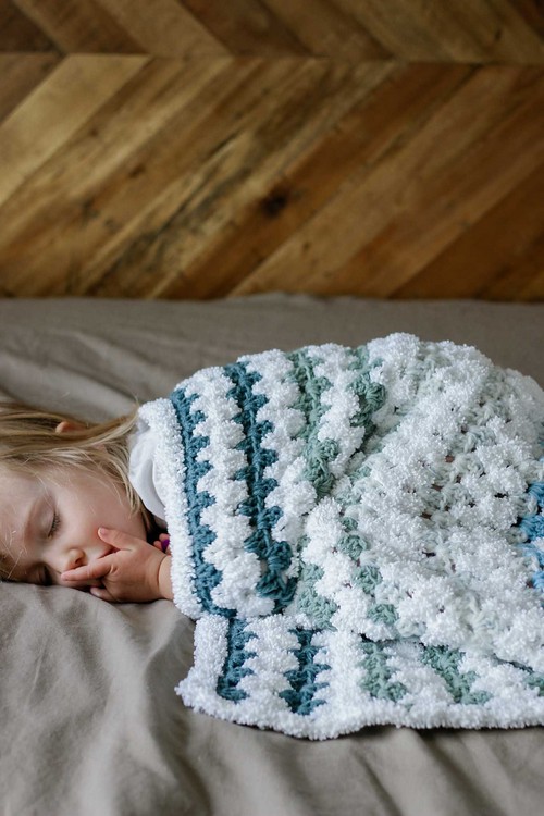 Crochet Tributary Baby Blanket