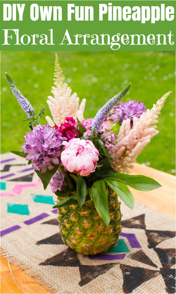 DIY Own Fun Pineapple Floral Arrangement