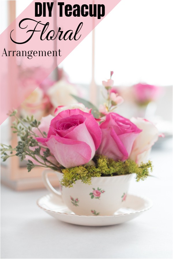 DIY Teacup Floral Arrangement