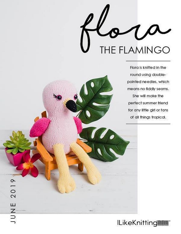 Flora The Flamingo Knitted Toy Pattern