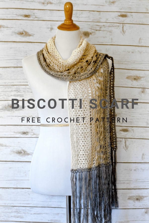 Free Crochet Biscotti Scarf