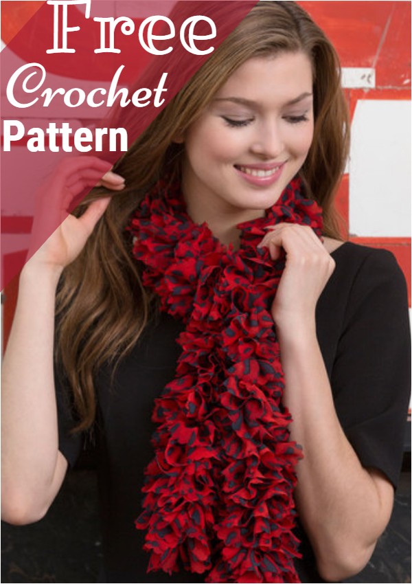 Full Ruffle Crochet Scarf