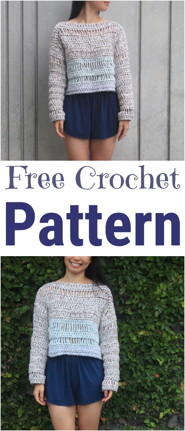 Sand Dune Sweater Free Crochet Pattern