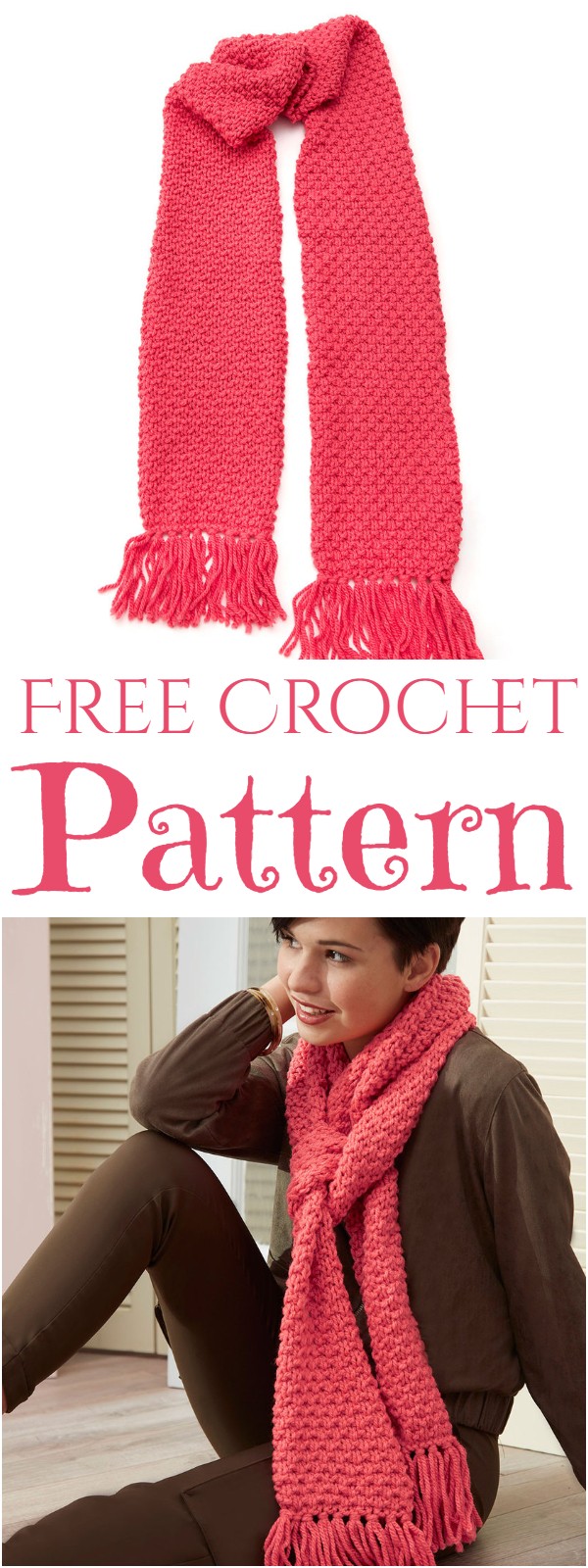 Textured Fringe Scarf