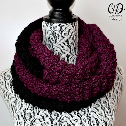 Crochet January Infinity Scarf