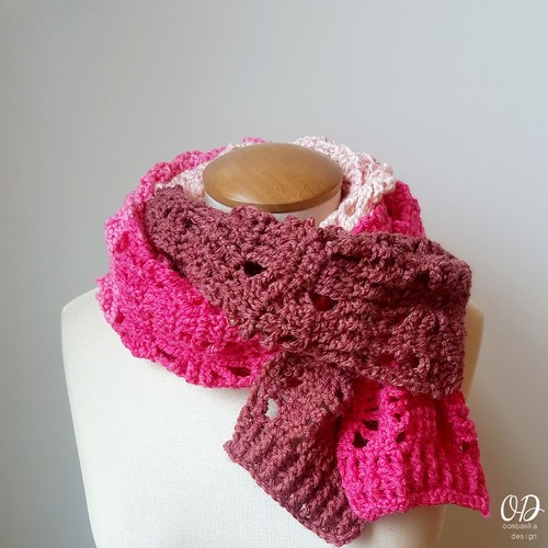 Crochet Posh Pink Scarf