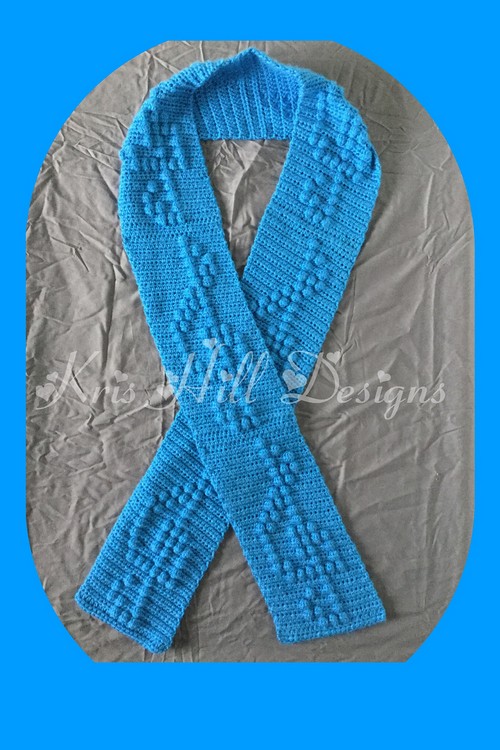 Crochet Treble Clef Scarf