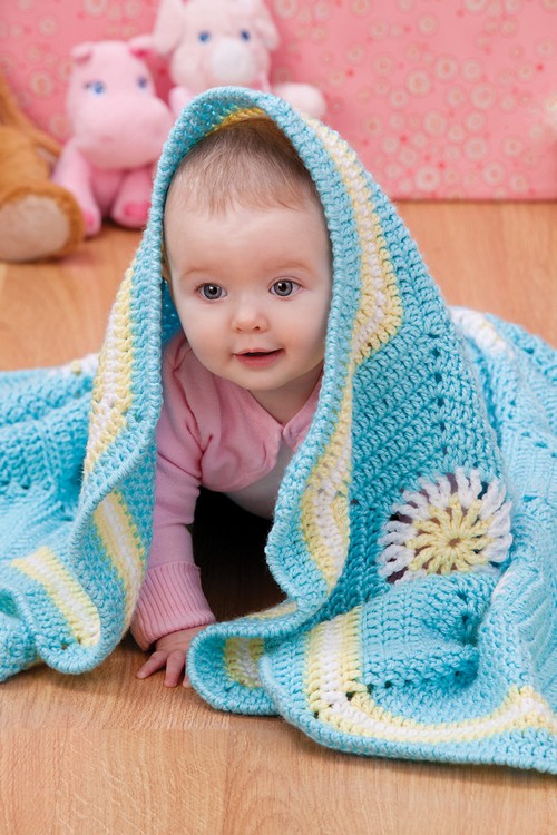 Crochet Hexagon Baby Blanket