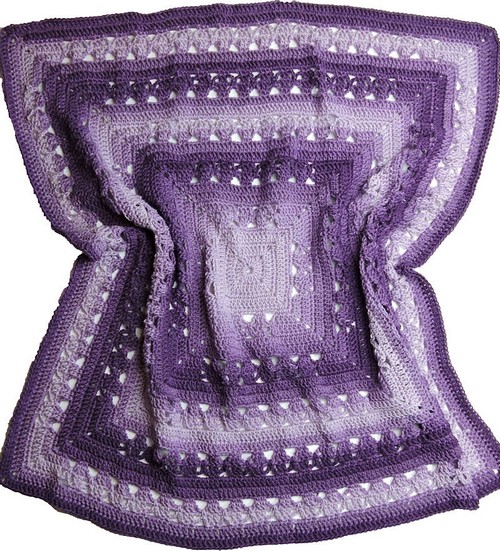 Crochet Lunar Crossings Square Blanket