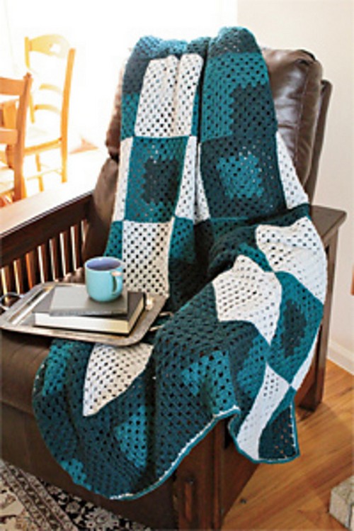 Crochet Mod 9-patch Blanket