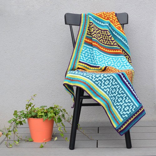 Crochet Nya Mosaic Blanket