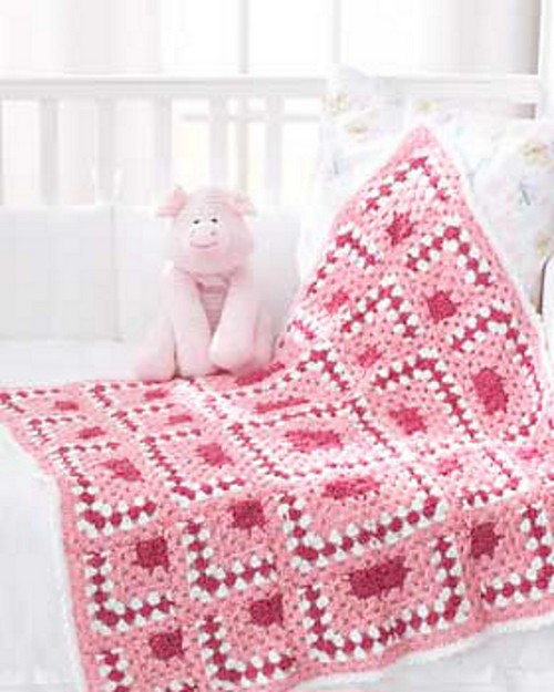 Crochet Puzzle Blocks Baby Blanket