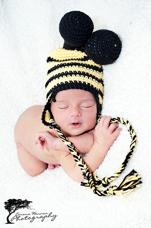 Crochet Bumble Bee Hat