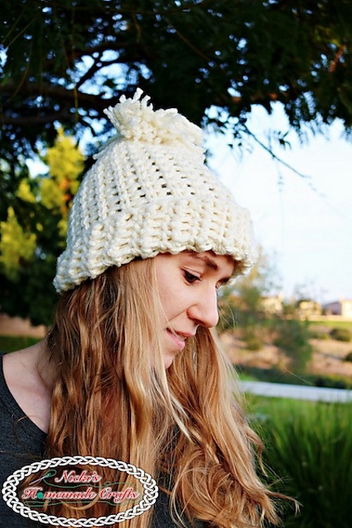 Crochet Chunky Knit Like Hat