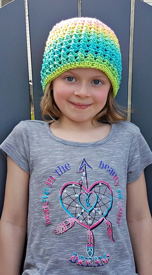 Crochet Double Crossed Hat