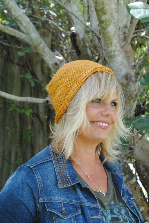 Crochet Parisian Caramel Hat