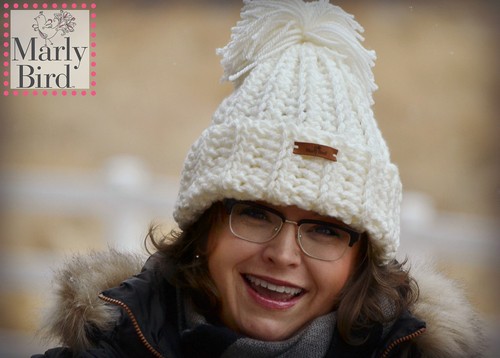 Crochet Snowboarder Chunky Hat